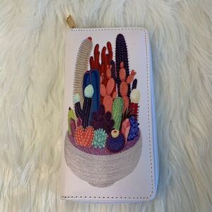Cactus printed Wallet with Multicolor Design